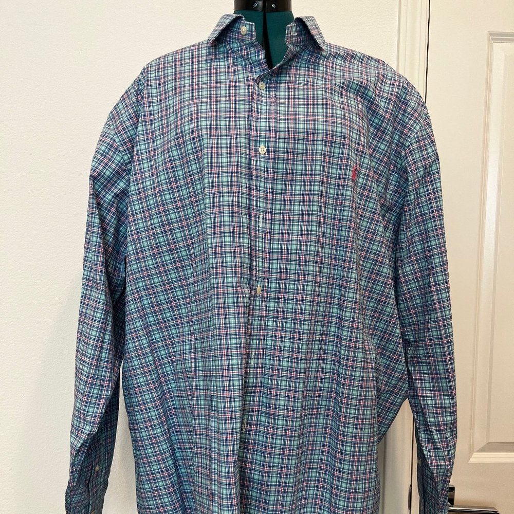 Ralph Lauren Mens Plaid Long sleeve 3XLT